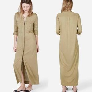 Everlane | The Ryan Long Sleeve Button Maxi Dress